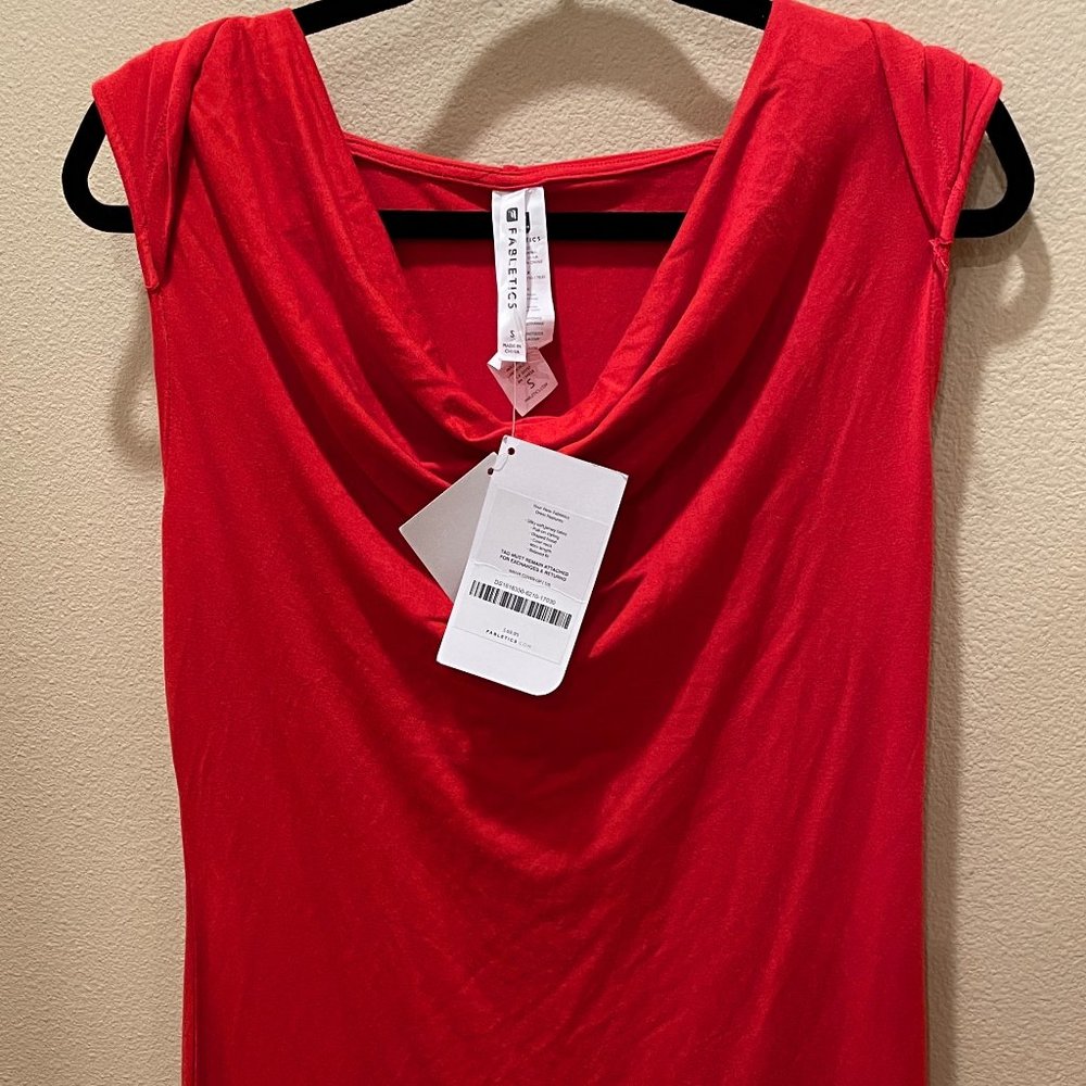 Fabletics Red Ivana Hooded Coverup Sz. Small NWT